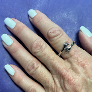 Sterling Silver Fully Adjustable "Hug" Ring