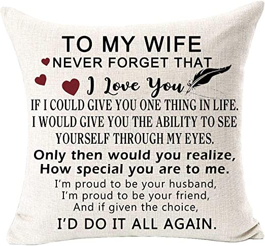 To My Wife Pillow