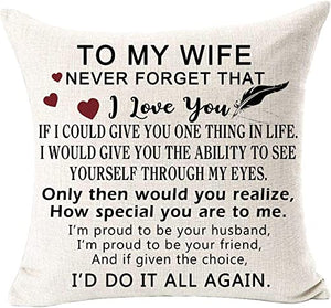 To My Wife Pillow