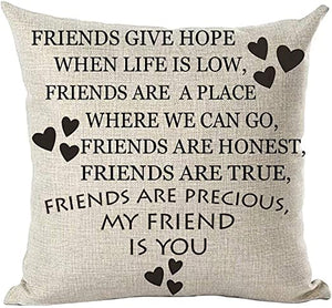 Friends Give Hope When Life Is Low Pillow