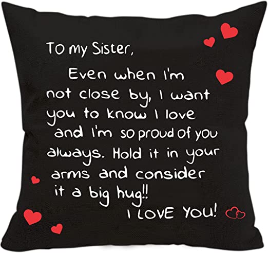 To My Sister Pillow