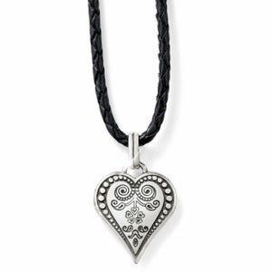 Brighton Ophelia Heart Leather Necklace