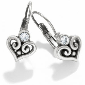 Brighton Alcaar Heart Lever back Earrings