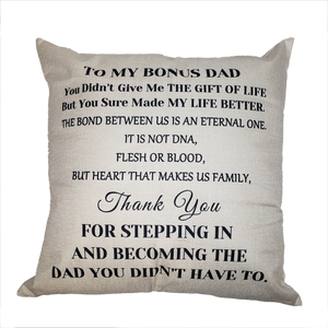 My Bonus Dad Pillow