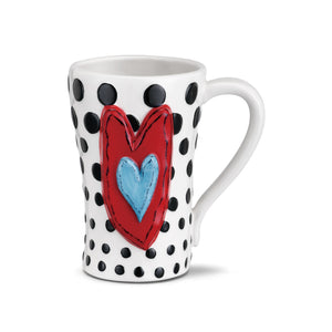 Black Polka Dotted Mug