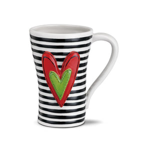 Black Striped Mug