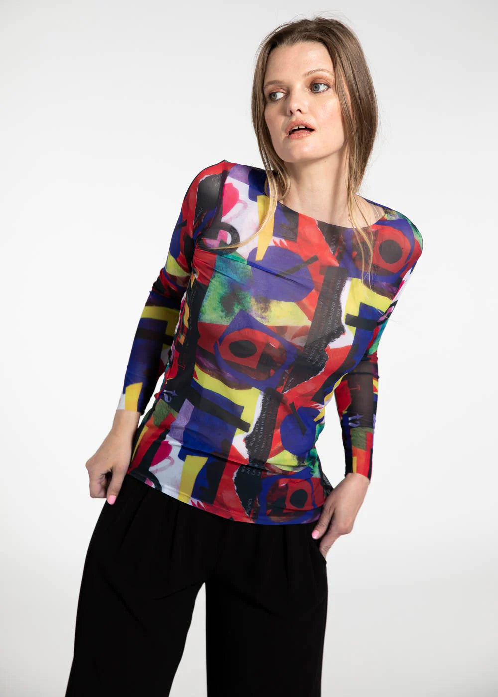 Encrypted - NudiTee Sheer Top
