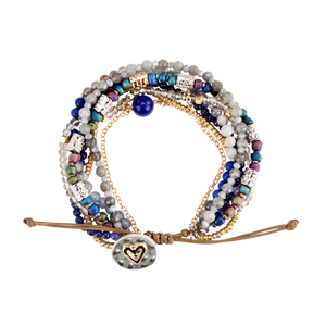 Indigo Journey Beaded Bracelet