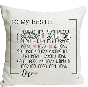 To My Bestie Pillow