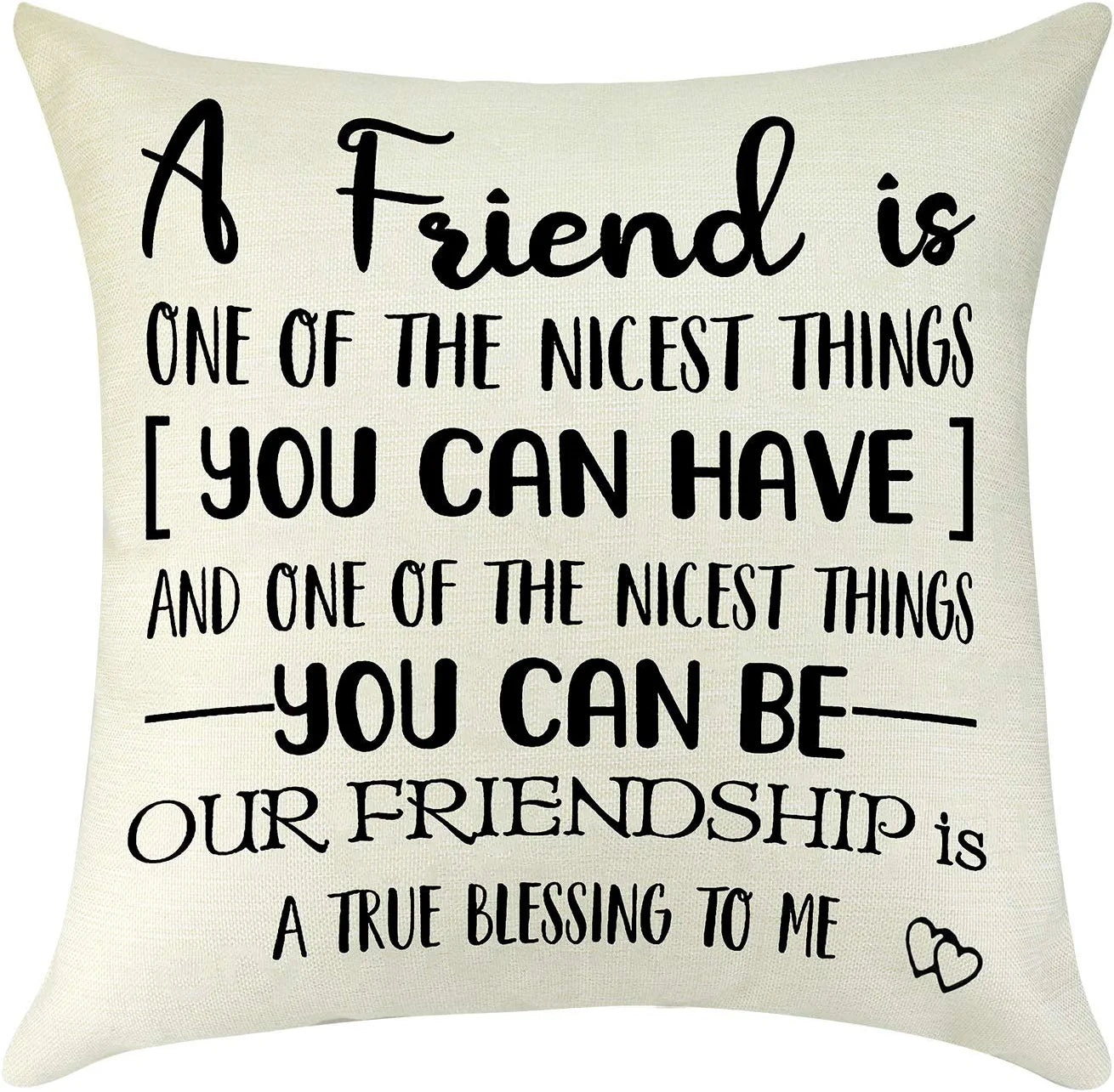 A Friend Is One Of The Nicest Things You Can Have Pillow