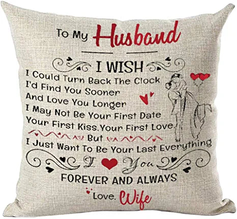 To My Husband Pillow